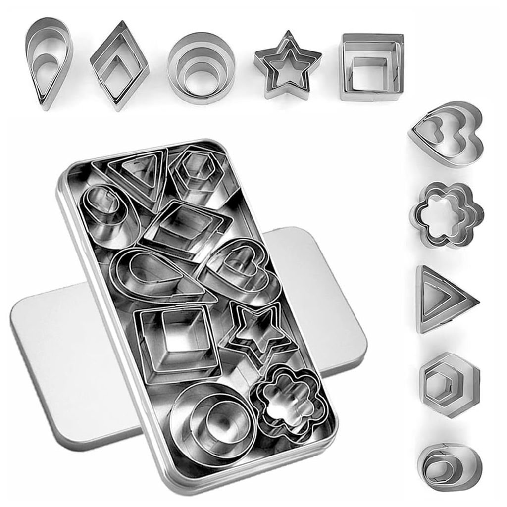 Dinanauth Kitchen Prep Co. Adjustable Cookie Cutter Assorted